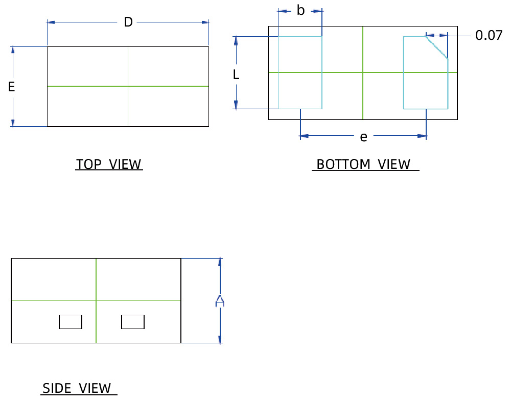 YINT ESD Protection Diode DFN0603 ESD3V3D06B package