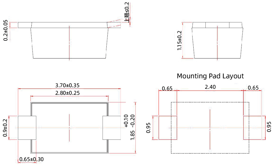 DS12 thru DS120 SOD123FL