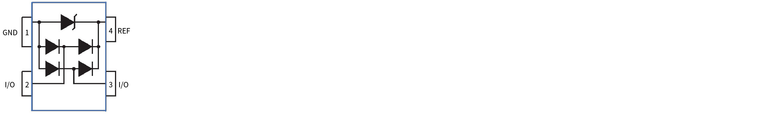 YINT ESD diodes Functional Diagram SOT143 ESDSR05 Series