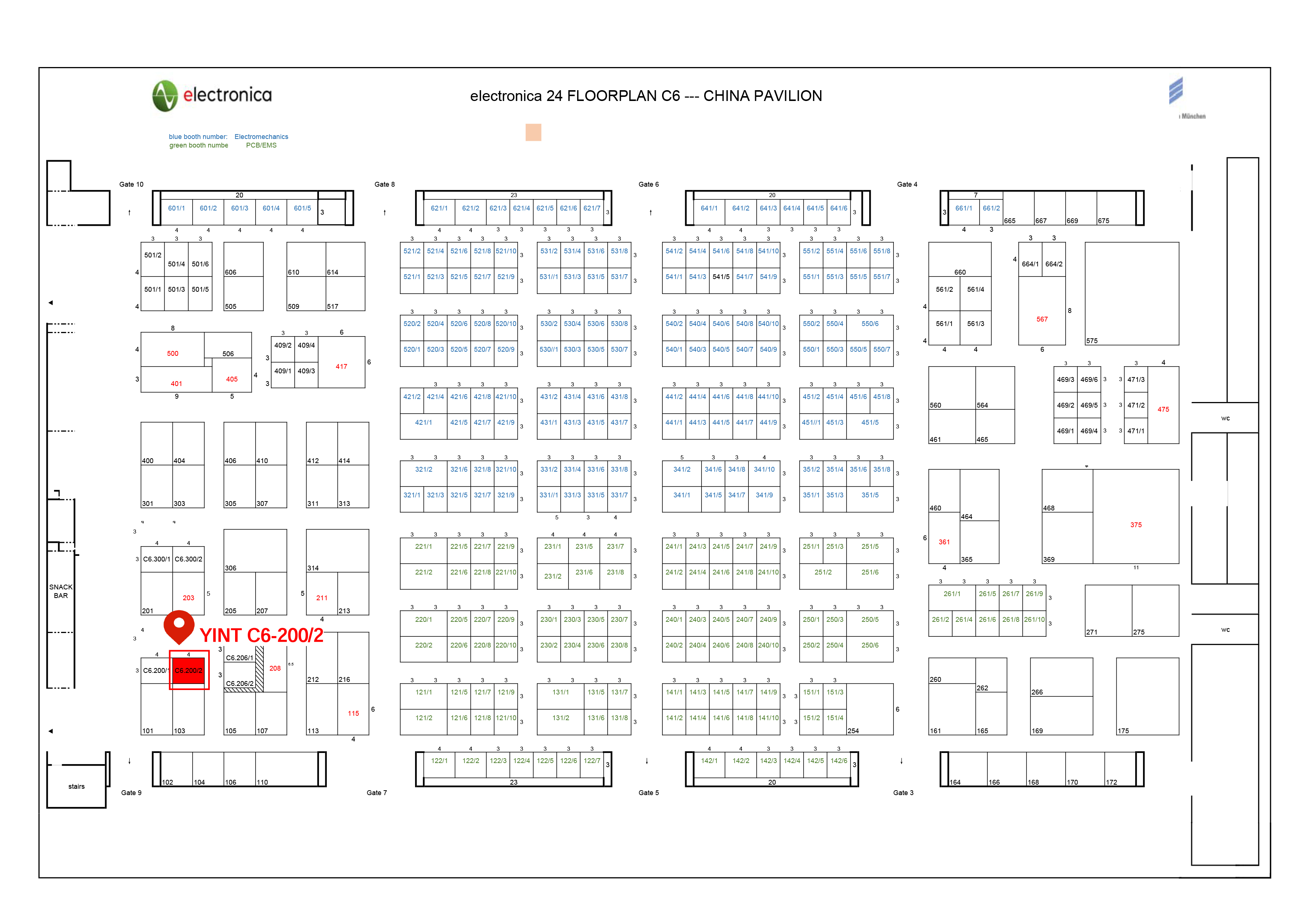 electronica2024 China pavilion floorplan-BATCH 10  - 音特(1)-1(1)