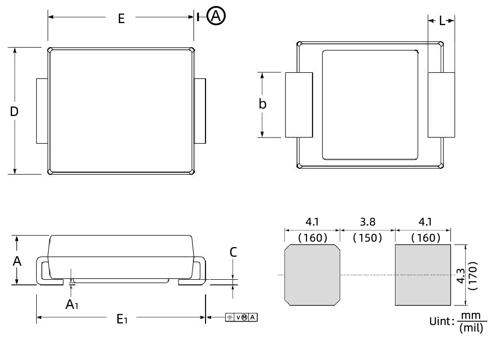 Rectifier diode S5AC SMC